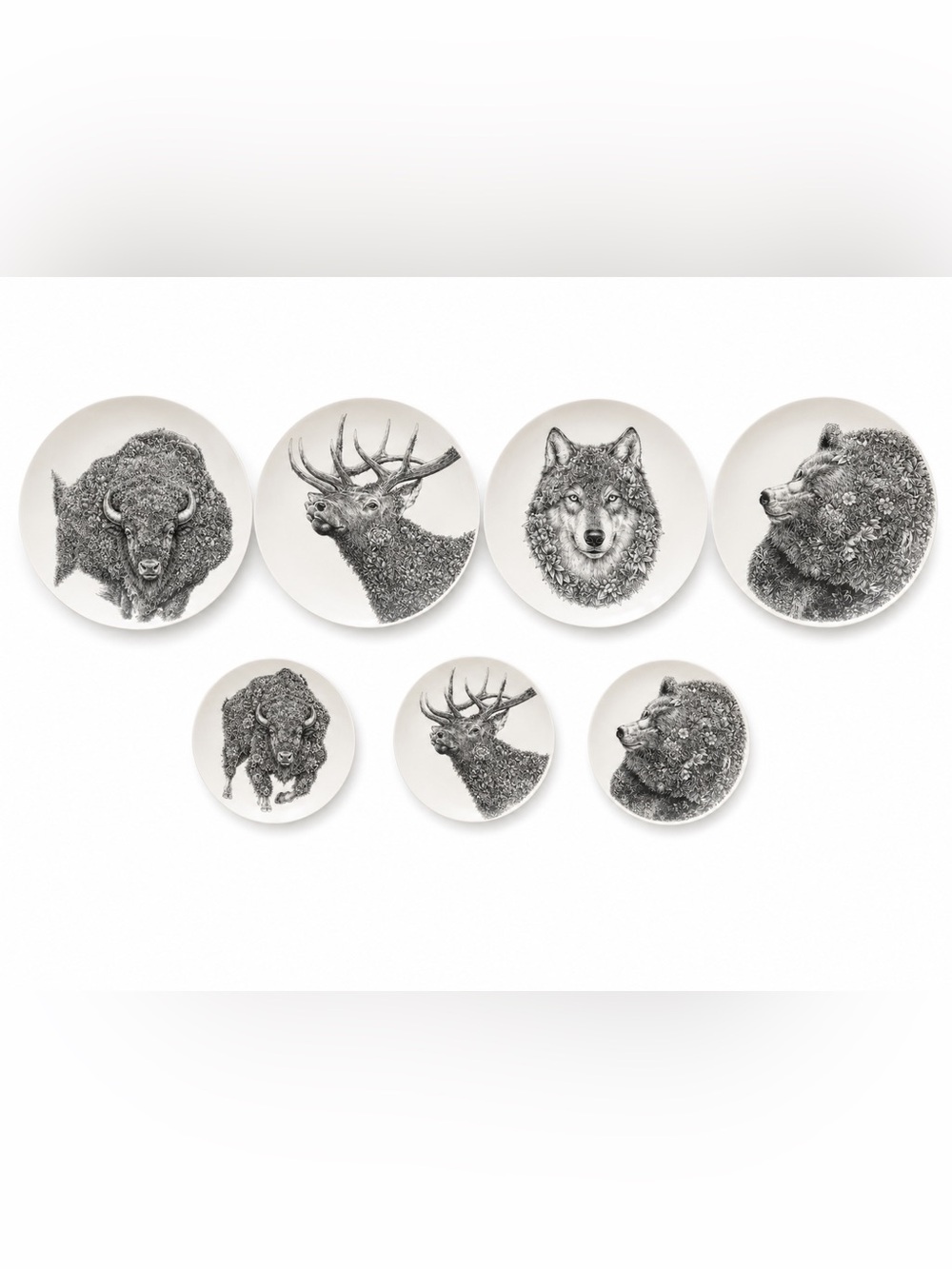Maxwell & Williams Marini Ferlazzo Wildlife Porcelain Plates Set of 7